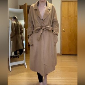 MaxMara Wool & Cashmere Camel Coat